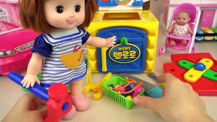 Tool and house making Baby doll surprise eggs toys play