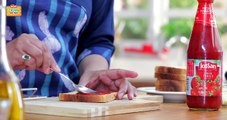 Bread Pizza Recipe - Quick & Easy Bread Pizza - 2 मिनट ब्रेड पिज़्ज़ा - Snack Recipe for Kids