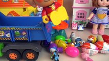 Baby Doll Annpan Man car and two story house toys