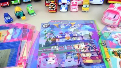 Robocar Poli car toys and Play doh