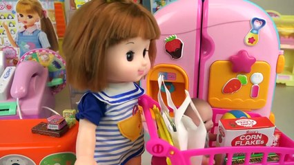Baby Doll cash register mart toy and Refrigerator toys