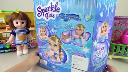 Elsa Hair shop nail art and Baby Doll toys