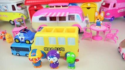 Pororo and Robocar Poli Camping car toys