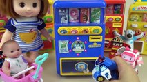 Poli Vending Machine & Baby Doll drink vending machines play