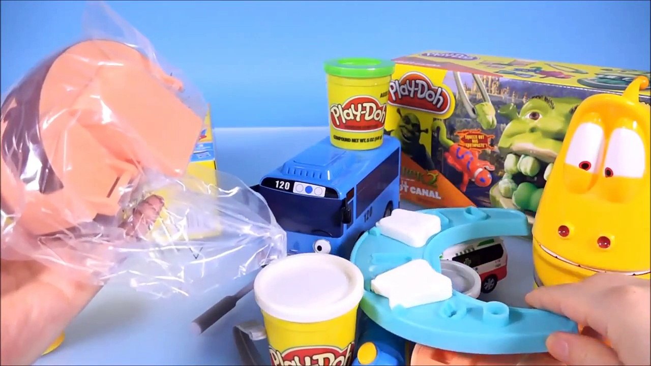 Shrek Play-Doh & Dr. Baby doll dental clinic with Pink HiPPO - ToyPudding 콩순이 하마 치과의사