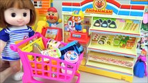 Baby doll & Mini mart 콩순이 뽀로로 와 호빵맨 편의점 장난감 놀이