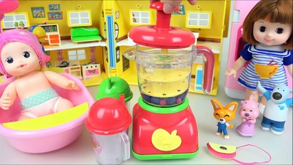 Baby doll bath & shaker toy 콩순이 믹서기 목욕놀이와 뽀로로 장난감
