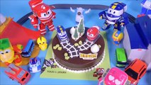 로봇트레인 케이크 와 뽀로로 헬로카봇 미니특공대 또봇 장난감 Robot Trains Cake & toys