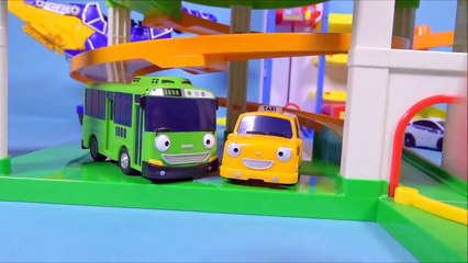 타요 꼬마버스 타요 주차장놀이 Tayo the little bus Parking Tower and car toys