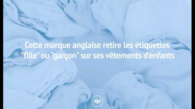 Cette marque anglaise retire les étiquettes fille ou garçon sur ses vêtements d'enfants