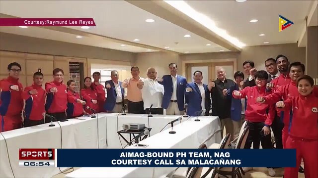 SPORTS BALITA: AIMAG-Bound PH Team, nag-courtesy call sa Malacañang