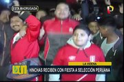 La 'blanquirroja' llegó a Lima en medio de la algarabía de los hinchas