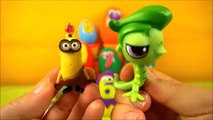 Play Doh Surprise Eggs Toys Glitter Learn Numbers From 1 To 5 Peppa Pig For Kids Lala Do P