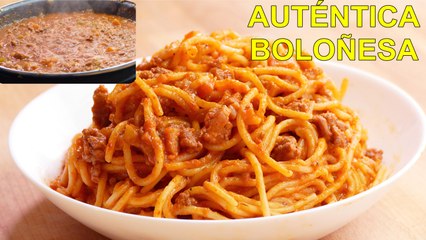 espagueti a la BOLOÑESA - La mejor salsa para acompañar PASTA