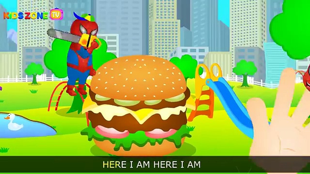 Бутерброд доч принимать пищу Семья палец гигант маски движение питомник р ^ играть рифмы человек-паук