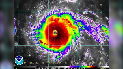 El huracán Irma, de categoría 5 y con rumbo a Florida