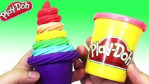 Coloré crème petit gâteau aliments de la glace Apprendre faire faire porc jouer contre Doh peppa español