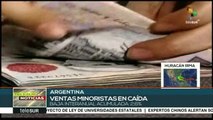 Ventas minoristas en Argentina caen 0.3%