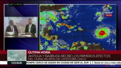 Antigua y Barbuda recibe los primeros efectos del huracán Irma