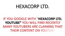 HEXACORP LTD YouTube Scam | Content ID Phishing SCAM | HEXACORP LTD.