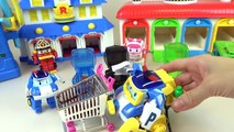 Robocar Poli car toys ambulance Amber Tayo bus Toliet and Gas Station