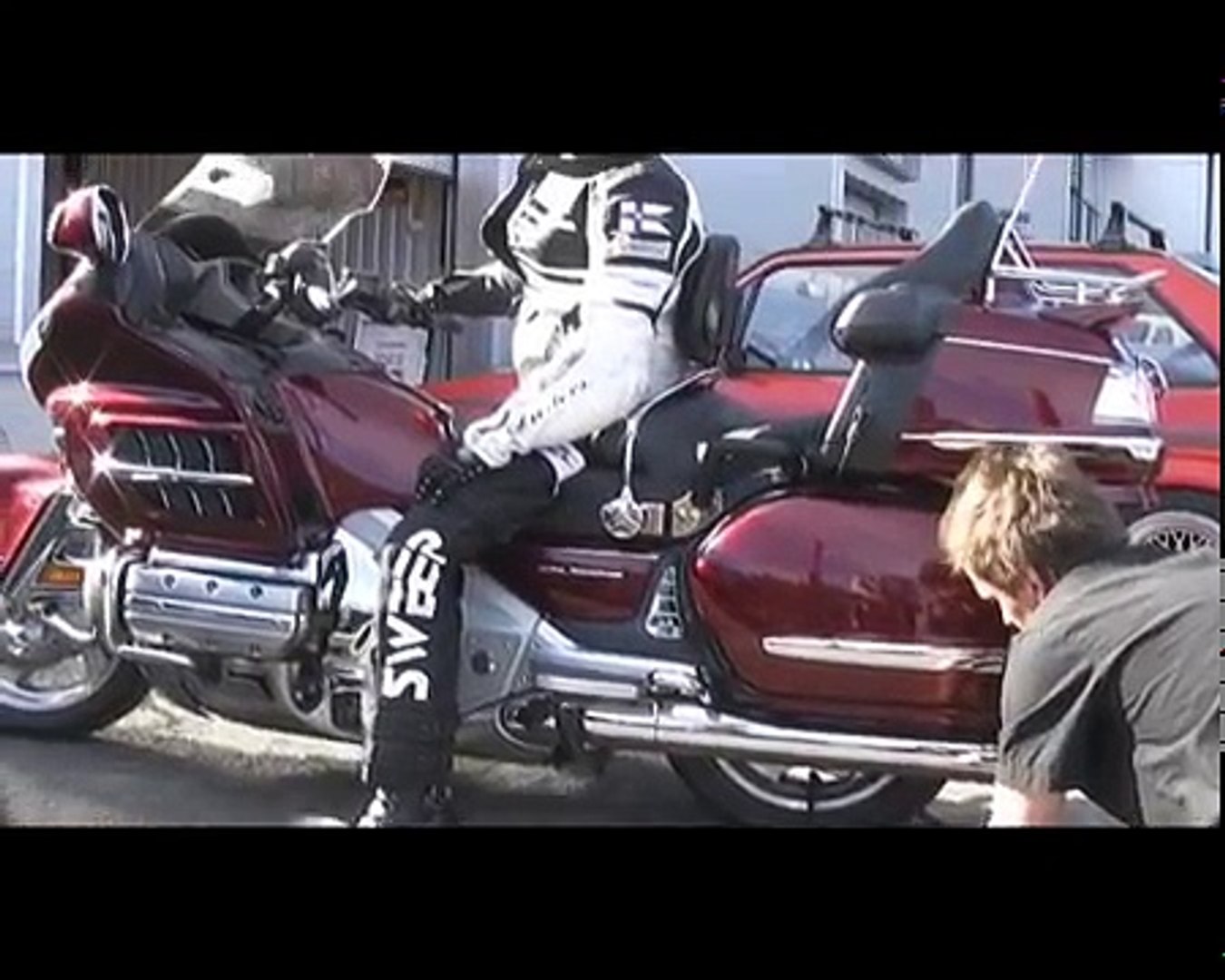 honda goldwing wheelie