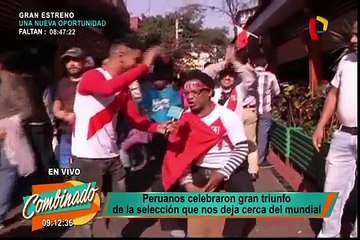 Hinchas peruanos y su eufórica celebración tras triunfo ante Ecuador