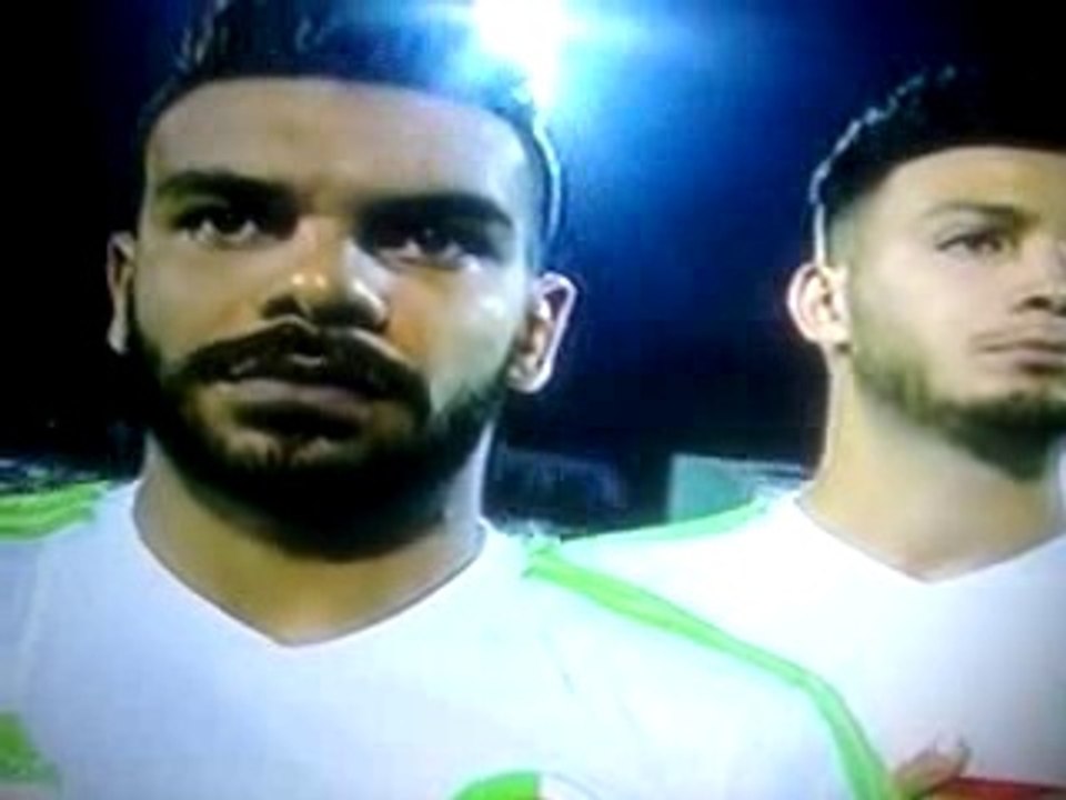 Algérie vs Zambie l'hymnes nationale