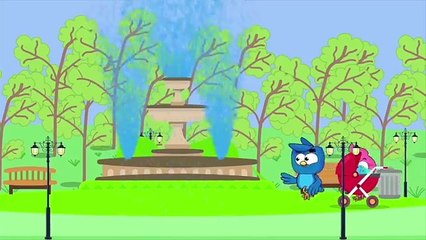 Birds Family Stuck in The Ekalator Eps Cartoon Animation Nursery Rhymes by Arnold Thurlow