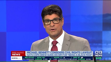 Seahawks' Michael Bennett Says Police Pointed Guns at Him for 'Simply Being a Black Man'