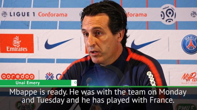 Emery hints at Mbappe start