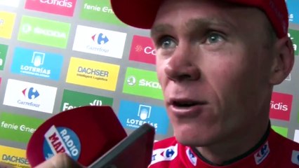 La Vuelta 2017 - Chris Froome : "J'ai payé les efforts du chrono"