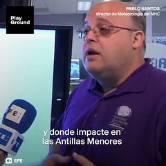 Primeros destrozos del huracán Irma en el Caribe.