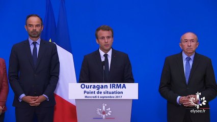 Ouragan IRMA - point de situation par Emmanuel Macron