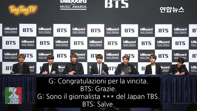 [SUB ITA] 170529 BTS BBMAs Press Conference - pt.4