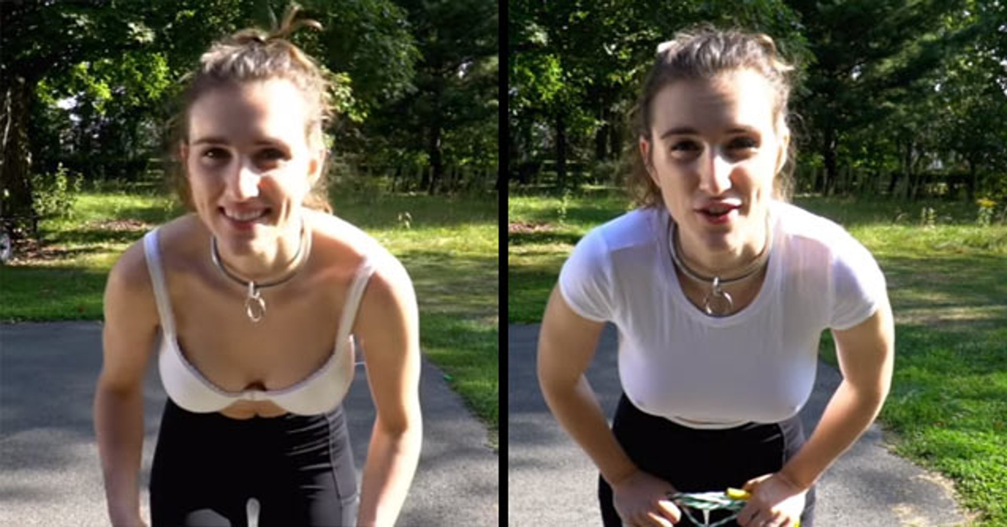 Sports Bra VS. No Bra Jump Rope Test Is Telling You Why Women Need Bras -  Funny