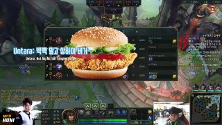 A game with hamburger!? Huni and Untara, laning phase with a lot of chemistry [Hunis Talk