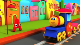 鲍勃运输一条龙冒险| 3D卡通为儿童|教育录像 | Bob train transport Adventure | Bob And Vehicles | Kids Toy Truc