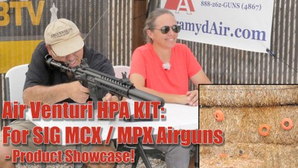 SIG MCX Airgun on Air Venturi Regulated High Pressure Air (HPA) System - Airgun Review by AirgunWeb
