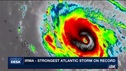 i24NEWS DESK | Irma - strongest Atlantic storm on record | Wednesday, September 6th 2017