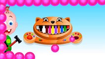 Learn Colors for Children with Baby Wooden Hammer Balls Toy Kids Learning Educational Video