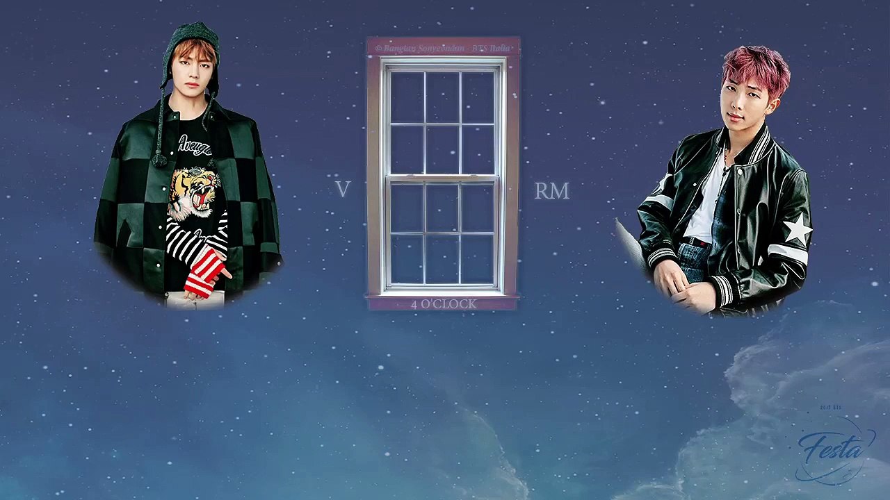 [Han | Rom | Ita Color Coded Lyrics] BTS V & Rap Monster – 네시 (4 'OCLOCK)