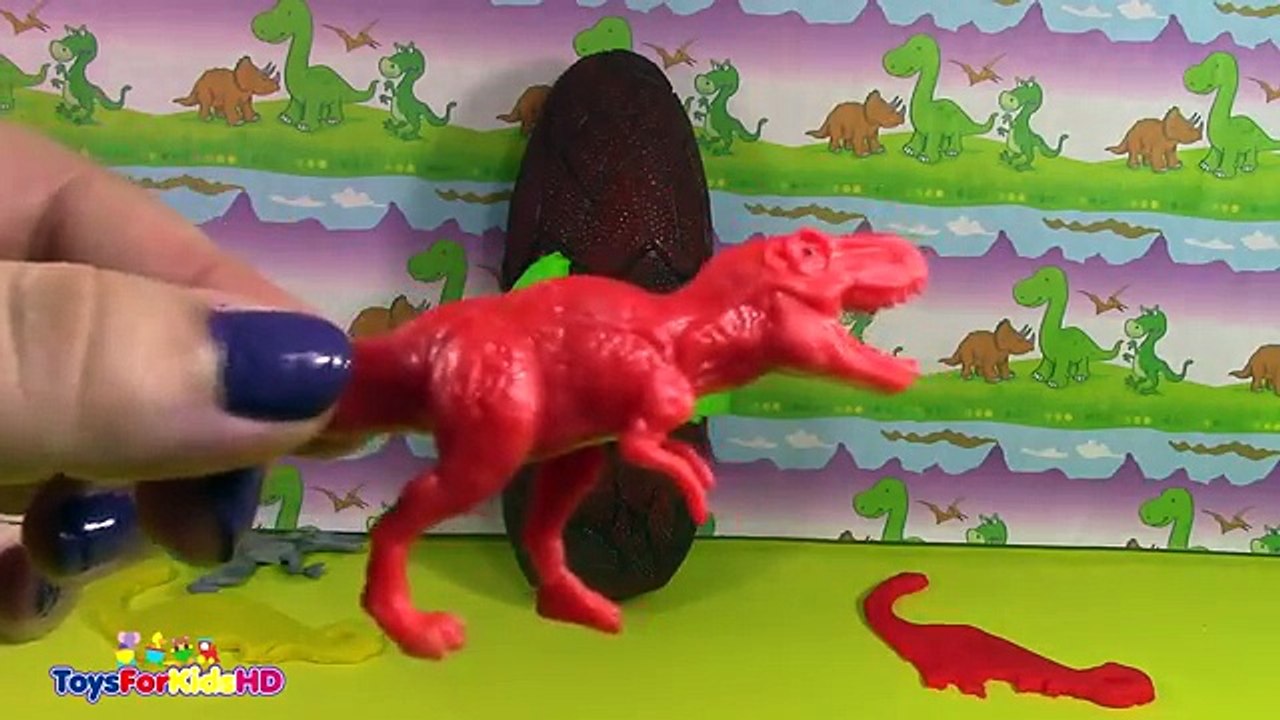 Videos de Dinosaurios para niños - Huevos de Dinosaurios sorpresas - Huevos Sorpresas Toys