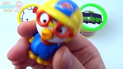 Autobuses gasto arcilla colores para Aprender poco cerdo jugar apilado hablando el Сoules doh tayo peppa tom