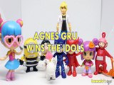 AGNES GRU WINS THE IDOLS BARBIE VIDEO GAME  HERO MINION CATBOY OWLETTE PINYPON PO ADRIEN Toys BABY Videos, DESPICABLE ME