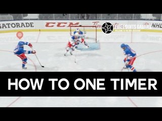 NHL 16 - How to do the One Timer Shot Tutorial - Not in the manual