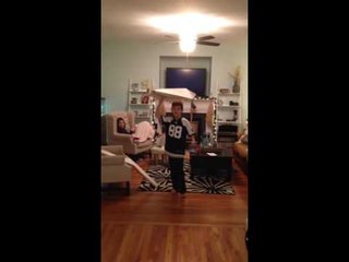 My kid throws a giant paper airplane at me