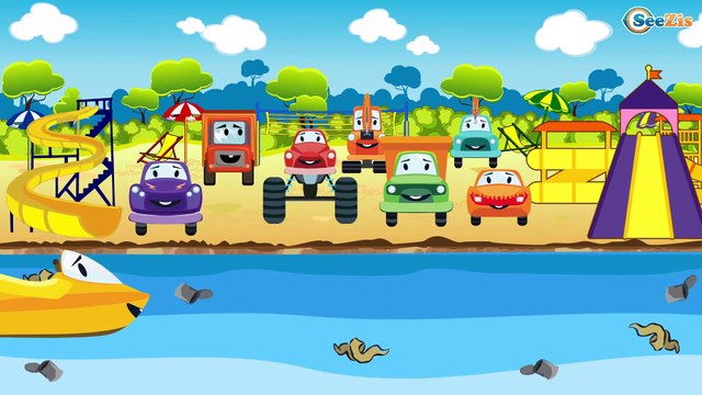 Мультики про МАШИНКИ в Городе Монстр трак и Полицейская машина Сборник Все серии подряд 30 Минут