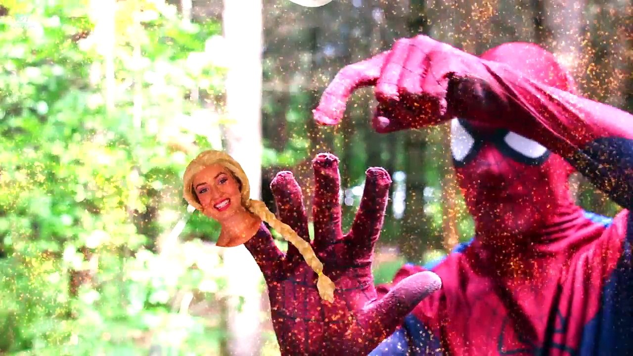 WEIRD FOOD COMBINATION CHALLENGE! w_ Frozen Elsa Spiderman Bad Kids Finger Family Colors Baby Songs-kahs-Rwgj-I