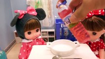 ミニチュアペットボトルでゼリー作り Make jelly with miniature plastic bottles-9OQcZx6ej8A
